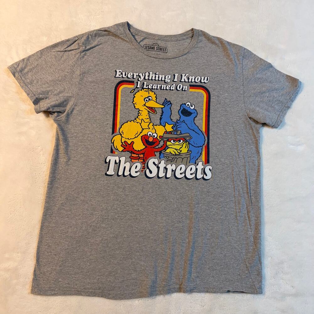 Y2K Sesame Street Gray T-Shirt